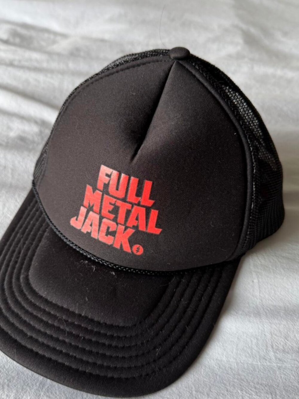 Full Metal Jack black mesh trucker hat